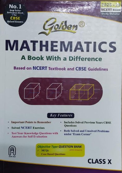 Golden Mathematics Class 10 CBSE 2025-26